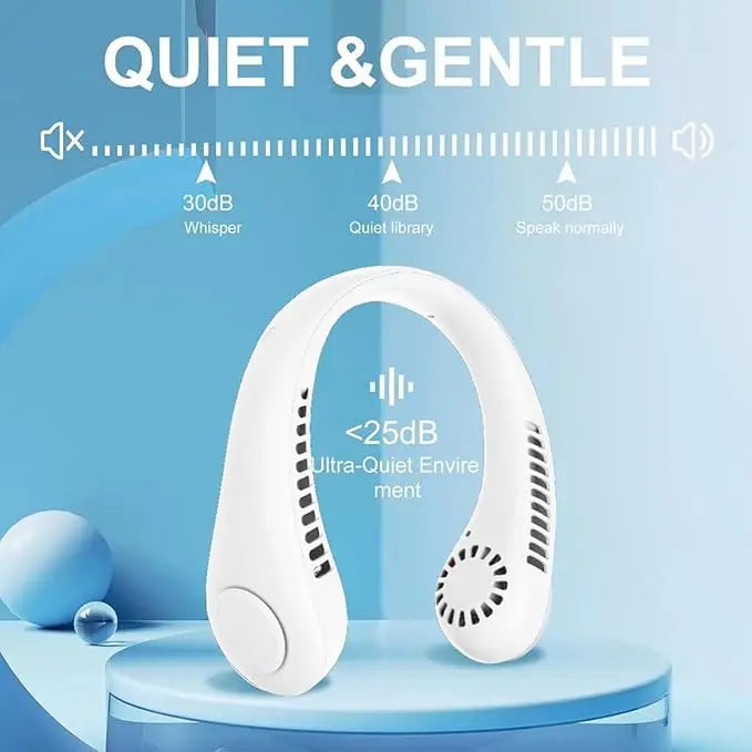 BreezeBand™ Portable Neck Fan | 4 Air Vents | 3-Speed Modes