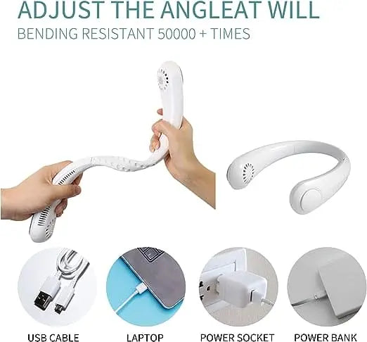 BreezeBand™ Portable Neck Fan | 4 Air Vents | 3-Speed Modes