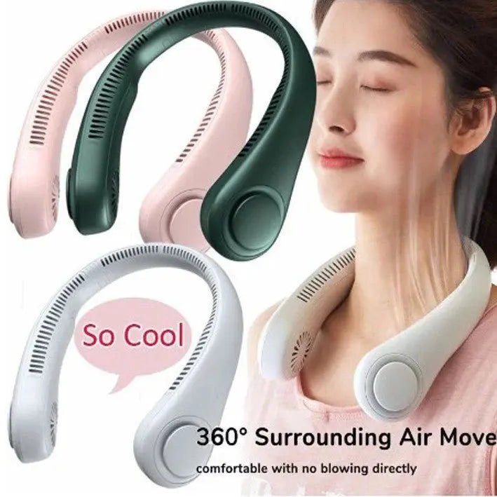 BreezeBand™ Portable Neck Fan | 4 Air Vents | 3-Speed Modes